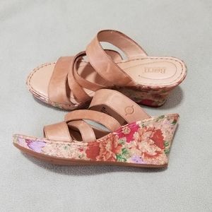 Born concept BOC platform wedge sandal.